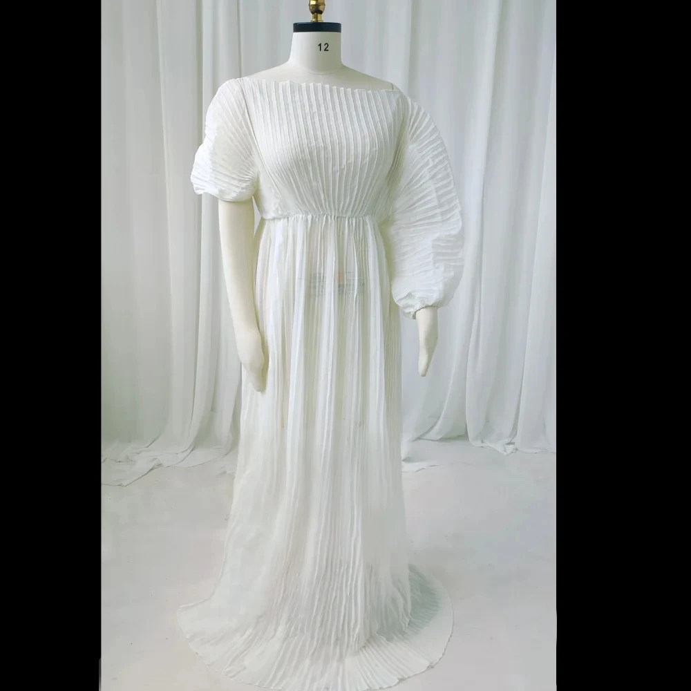 Элегантное платье для беременных детского душа - плиссированное фотосессии на