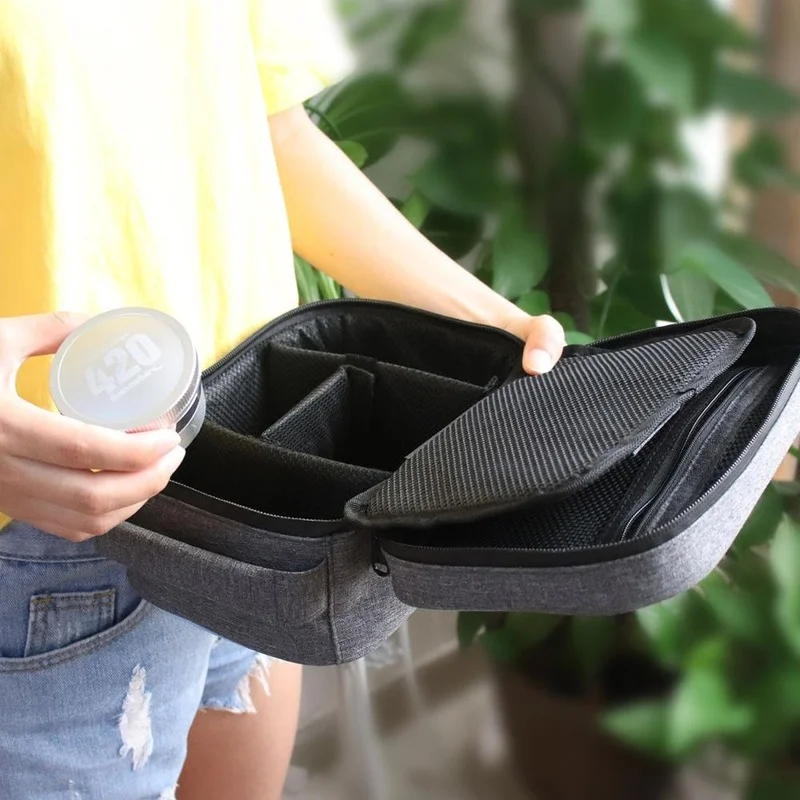 

Smell Proof Cigarette Smoking Stash Bag Tobacco Herbs Combination Lock Container Cigar Grinder Pipe Travel Box Clothe Organizer