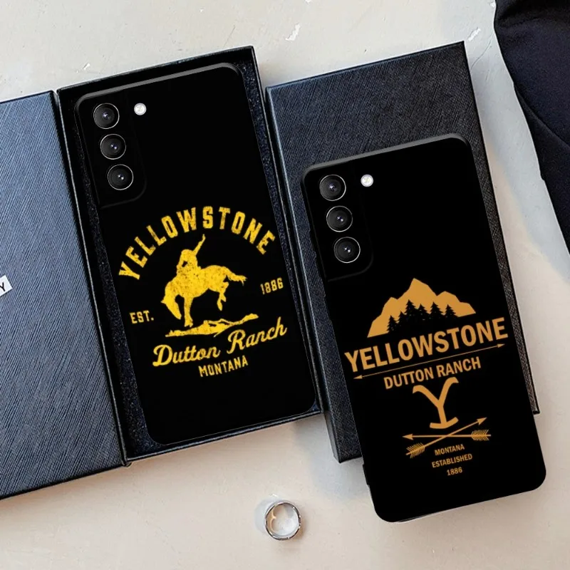 

Yellowstone Bucking Bronco Horse Dutton Ranch Montana Tv Show Phone Case For S22 23 21 S20 FE S9 S10e Note 20Ultra 10Plus Cover