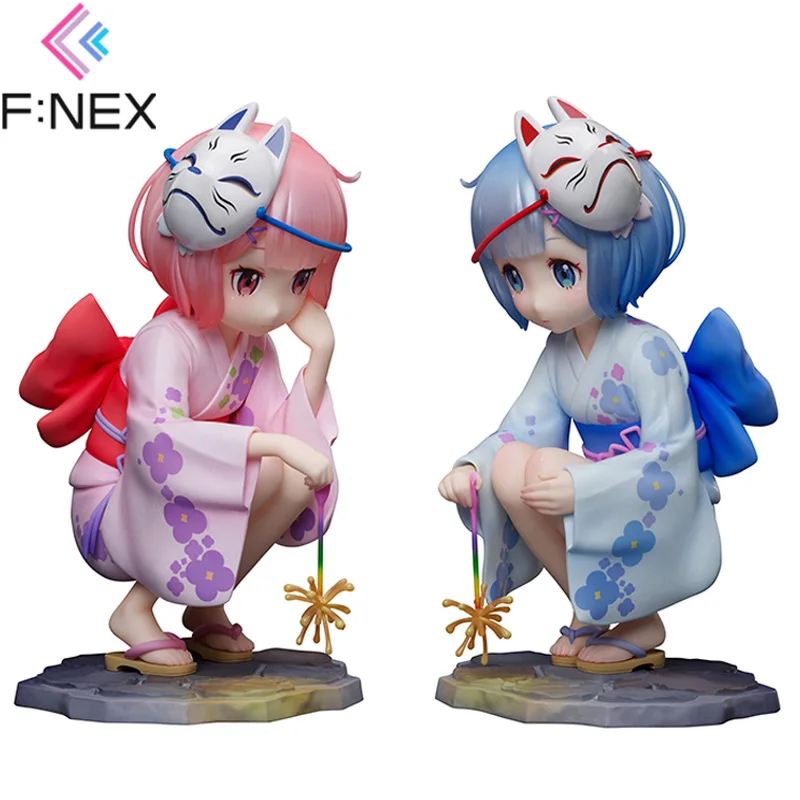 

In Stock Original 1/7 F:NEX Re: Life A Different World From Zero RAM REM Memory of Childhood Summer Ver Action Figure Toys Gifts