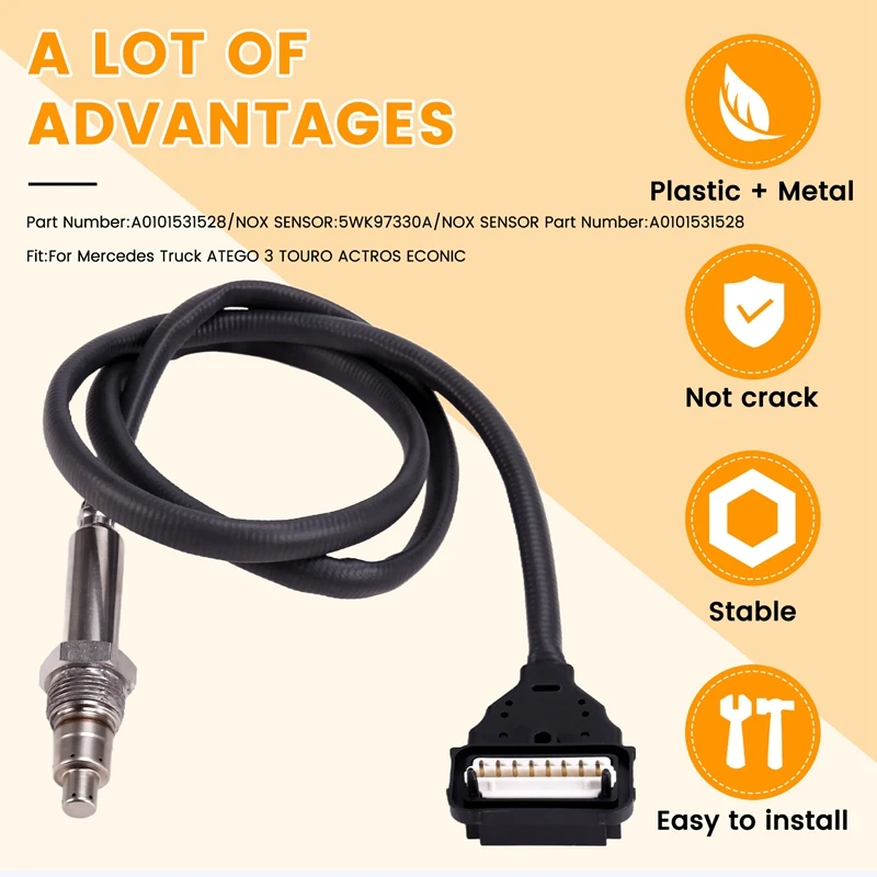 Датчик кислорода азота 5WK97330A для Грузовика Mercedes Benz Atego 3 Touro Actros Econic A0101531528