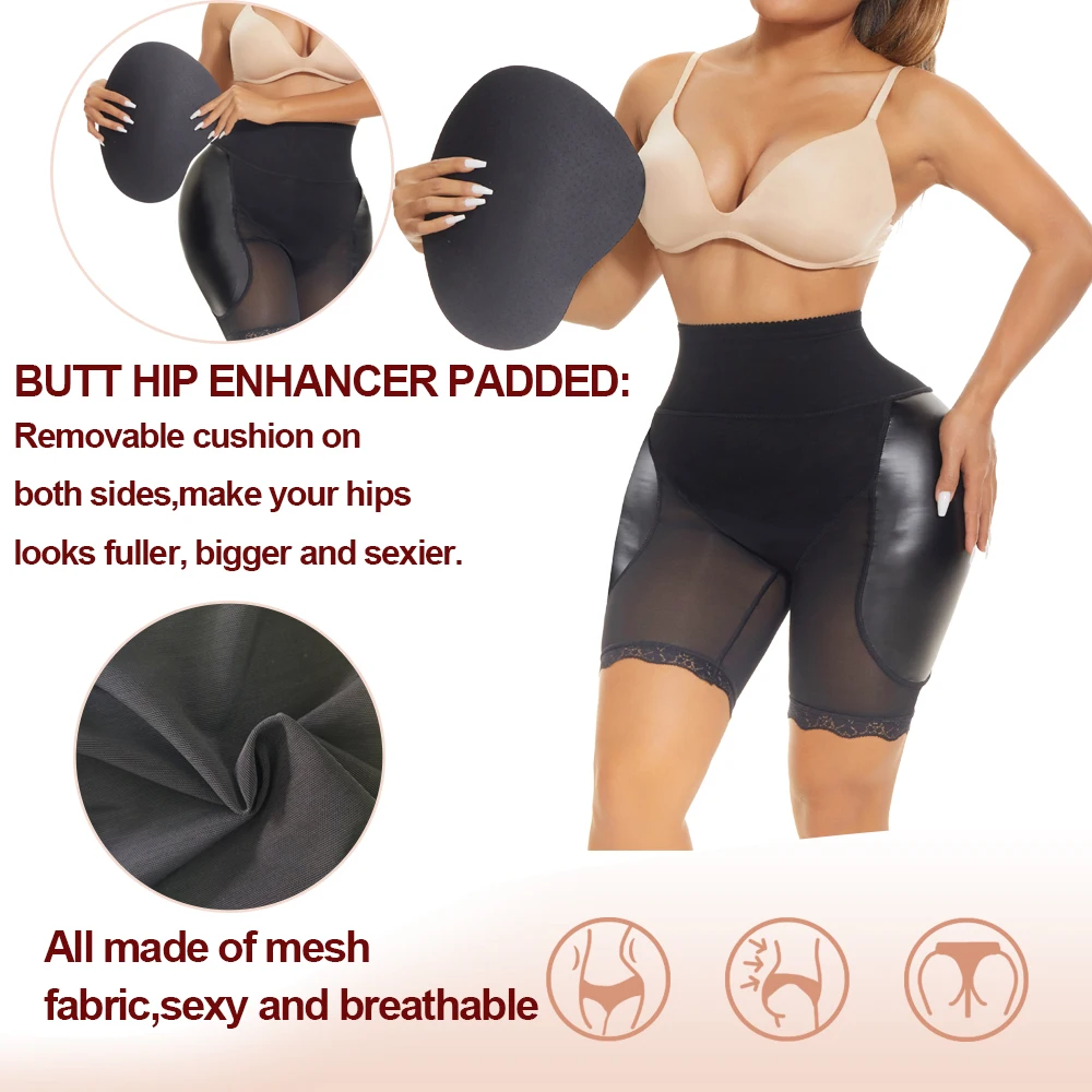 SEXYWG Body Shaper Butt Lifter Control Panties Women Sexy Hip Enhancer Big Ass Fake Booty Body Shapwear Hip Pad Shaper Panties