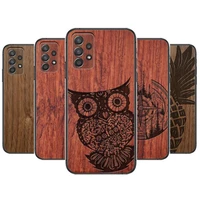 natural wood texture pattern phone case hull for samsung galaxy a70 a50 a51 a71 a52 a40 a30 a31 a90 a20e 5g a20s black shell art