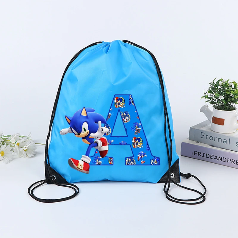 Сумка на шнурке для мальчиков Sonics спортивный водонепроницаемый рюкзак карманные