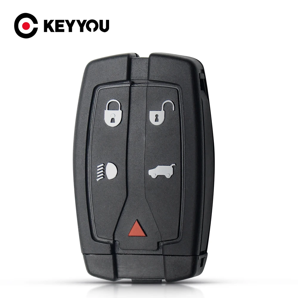 

KEYYOU 10 шт. Новый Сменный Ключ заготовка для LAND ROVER FREELANDER 2 5 кнопок дистанционный смарт-брелок чехол Корпус необработанное лезвие автозапчасти