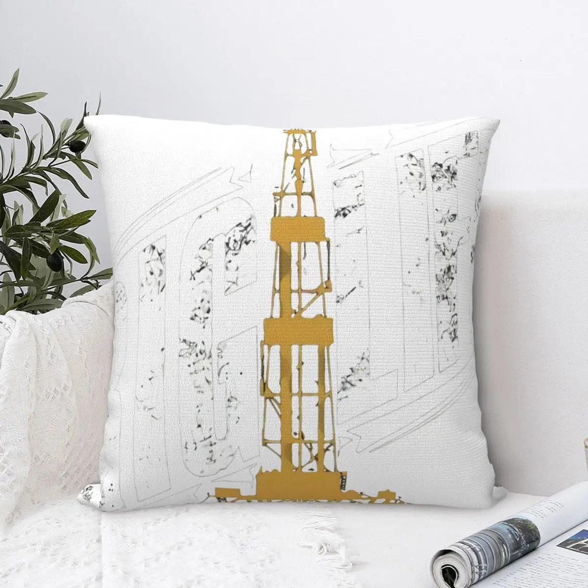 

Roughneck Oilfield For Printed Throw Pillow Cover Sofa Throw Pillow Decor Pillow Cover Cushion Decor