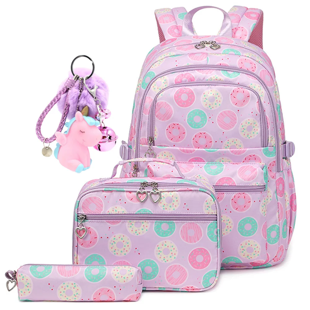 

Backpack for Students Girls Kids School Backpack Bookbag Set with Lunch Box Pencil Case Travel Laptop Backpack Casual Daypacks