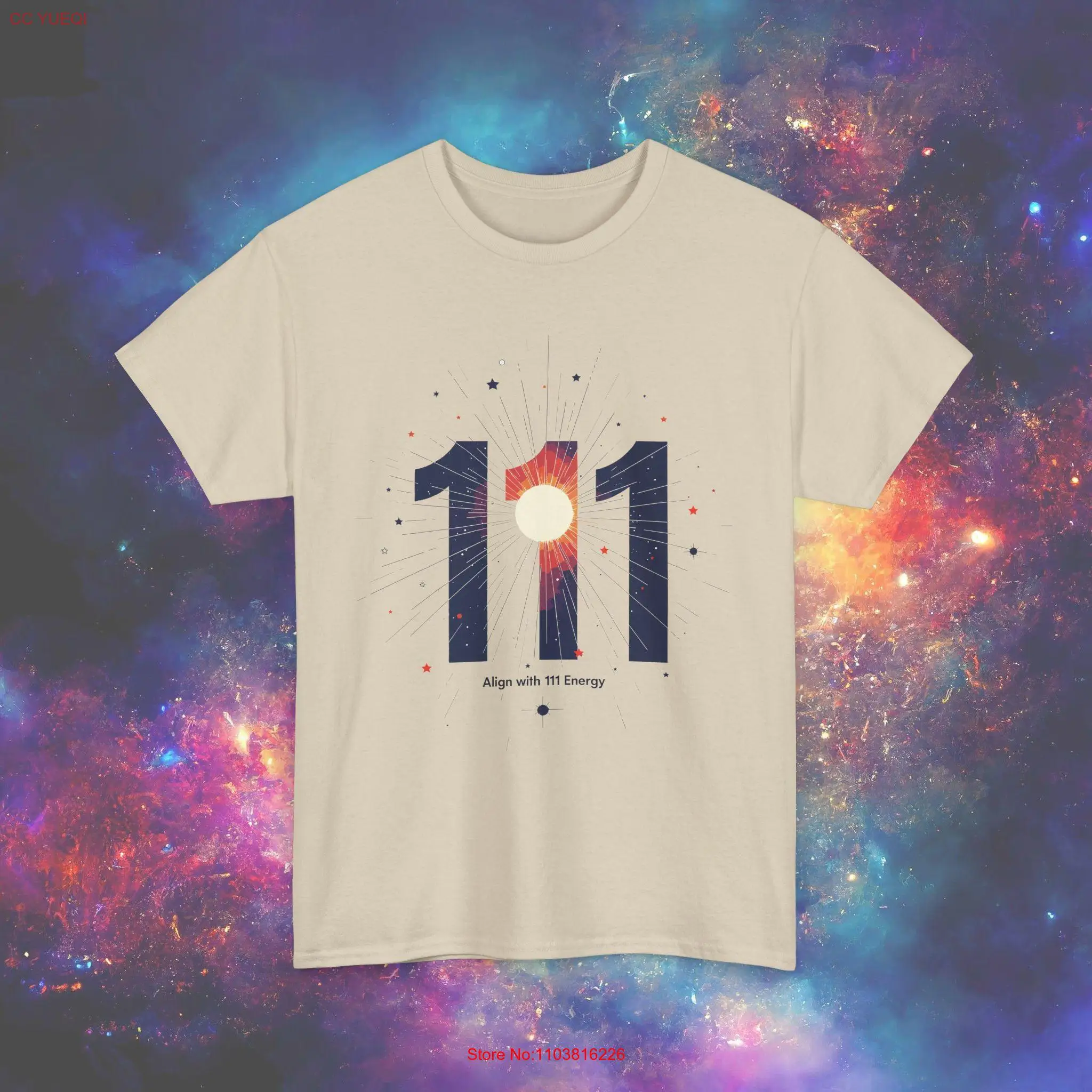 Футболка Energy 111 Выравнивание духовной нумерации и манифестации для осознанности