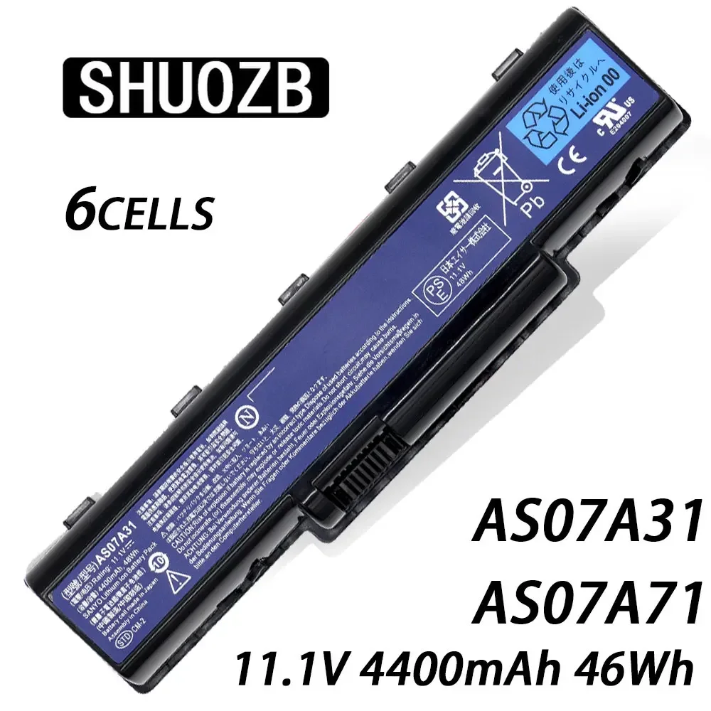 Фото AS07A31 AS07A71 Аккумулятор для Acer Aspire 2930G 4740G 4736 4930 4930g 5735 5738G 5738zg 5740 5740g AS07A41 AS07A51 AS07A52 AS07A72 №1