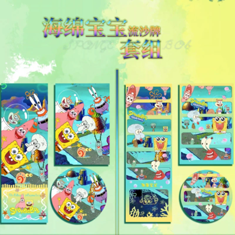 

SpongeBob One Piece Conan Edogawa Sailor Moon Inuyasha Anime Character Rare Trading Collectible Cards Box Children Gift Toys