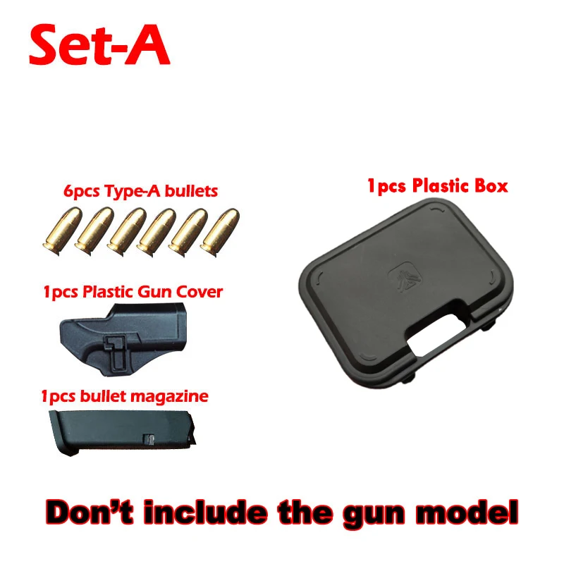 

1PCS Miniature Model 1:3 Glock G17 Parts Bullet / Magazine / Cover / Metal Box Alloy Mini Toy Gun Model Accessories