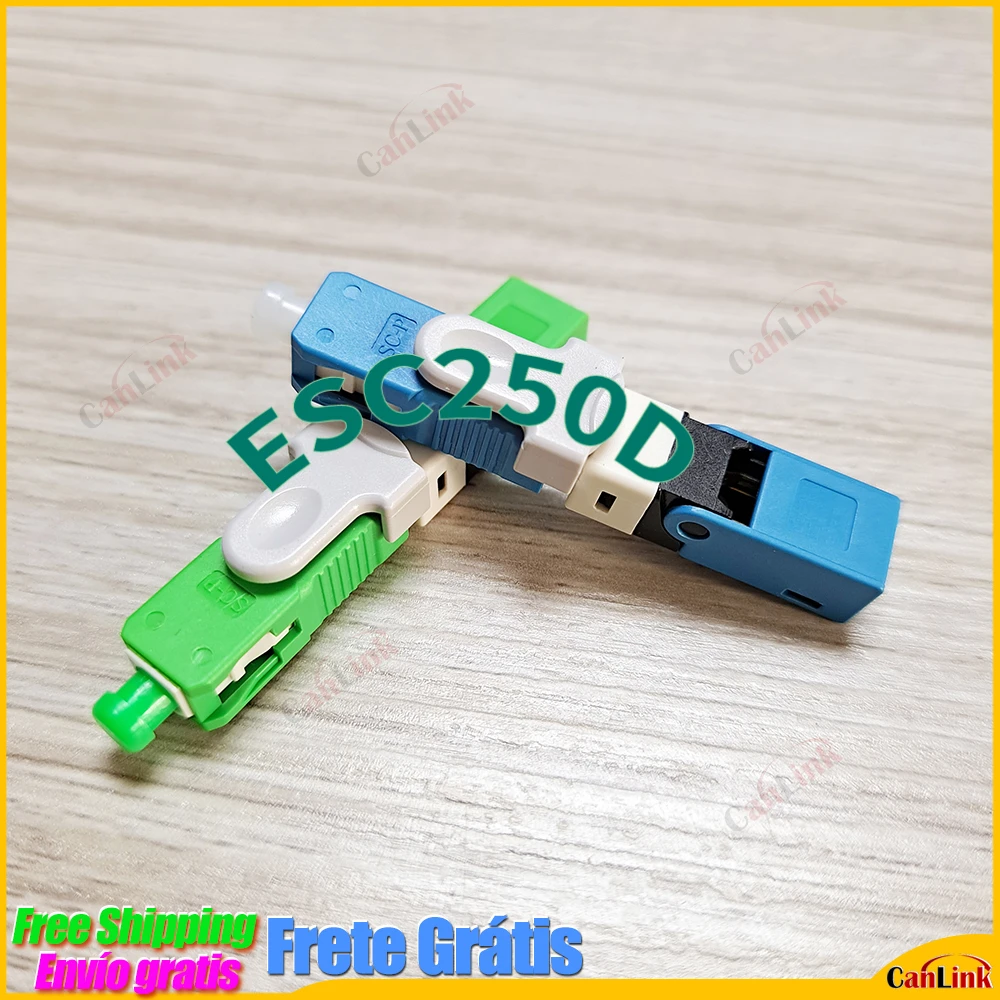 

100 шт., оптоволоконный Быстрый коннектор ESC250D FTTH SC UPC