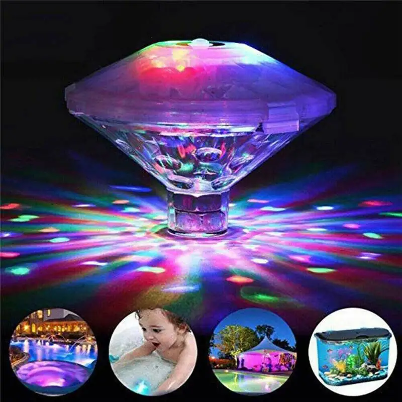 

Floating Sensory Spa Hot Tub Swimming Pool Underwater Lazy Colorful LED Lights