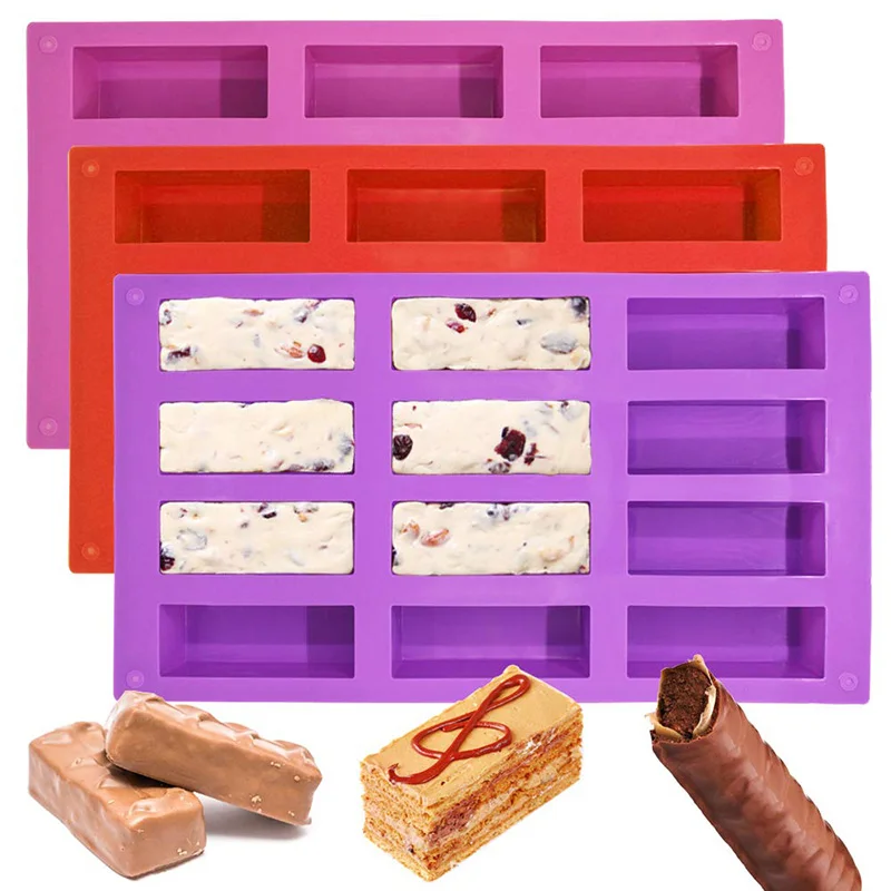 Силиконовые формы для батончиков гранолы 12 штук