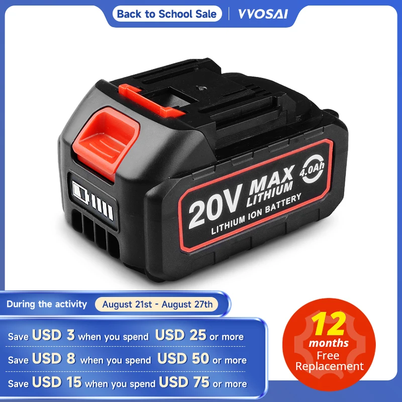 Аккумуляторная дрель WOSAI, 12 В, 16 В, 20 в, с литий-ионным аккумулятором