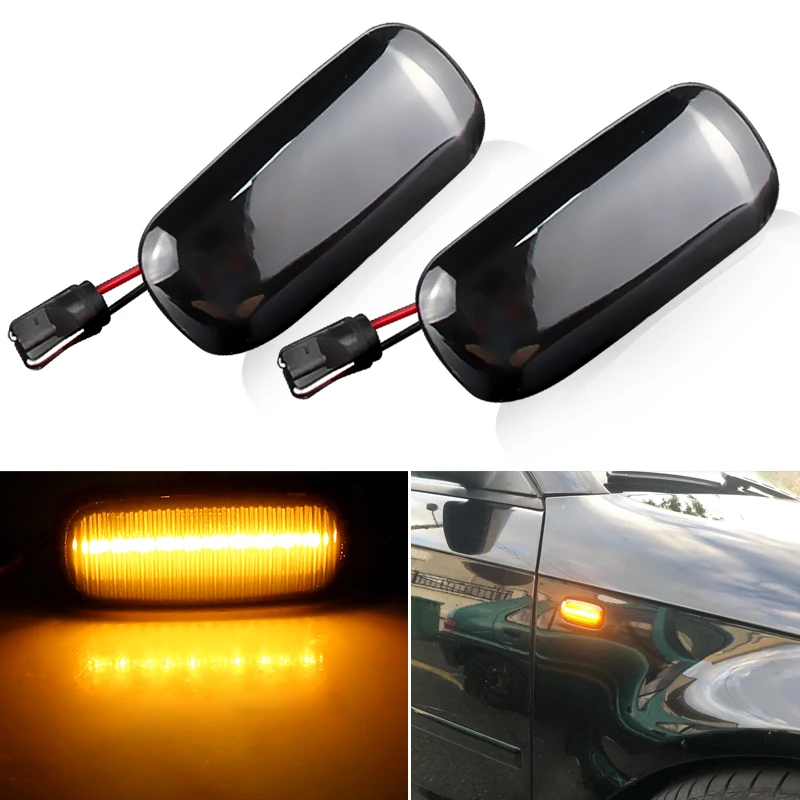 

2X Car LED Side Marker Turn Signal Lights Blinker Indicator Lamps 8n0 949 127a For Audi A3 S3 8L 00-03 A8 D2 99-02 TT 8N 00-06
