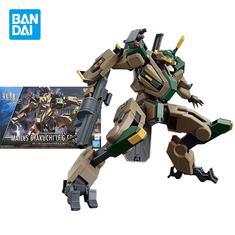 

Bandai Original GUNDAM Anime HG 1/72 MAILES BYAKUCHI F.G.E. COLOR PB Limited Action Figure Toys Collectible Model Gifts for Kids