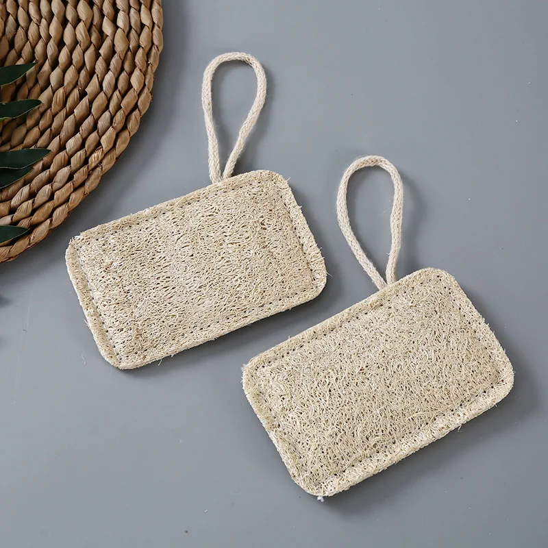 

Natural Loofah Sponge Dish Scouring Pad Cleaning Brush Dish Towel Kitchen Washing Tools Non Scratch Dinnerware Scrubber