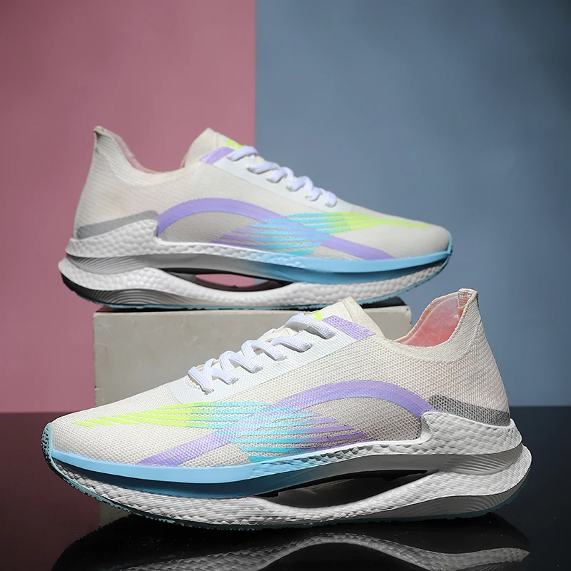 Men Running Shoes Breathable Outdoor Sports Shoes Lightweight Sneakers for Women Comfortable Athletic Training Sneakers
