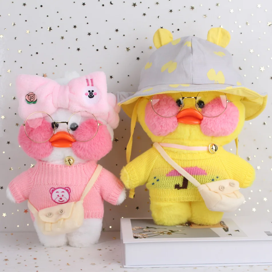 

30cm Lalafanfan Ducks Plush Soft Toys Ducks Doll Plush Toy Korean Netred Wearing Hyaluronic Acid Little Yellow Duck Doll Ducks