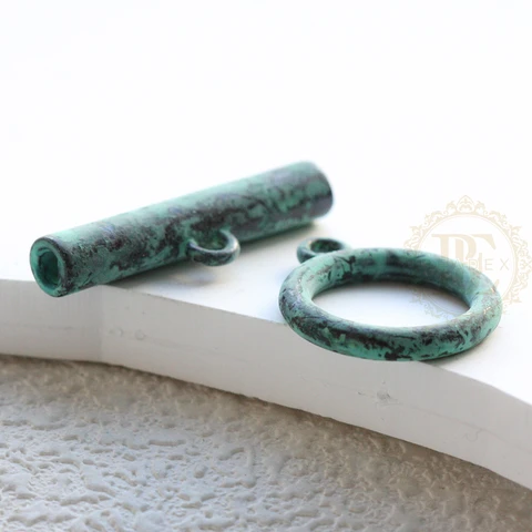Очаровательное зеленое патина ручной работы-различные формы и размеры (PTA-k)
