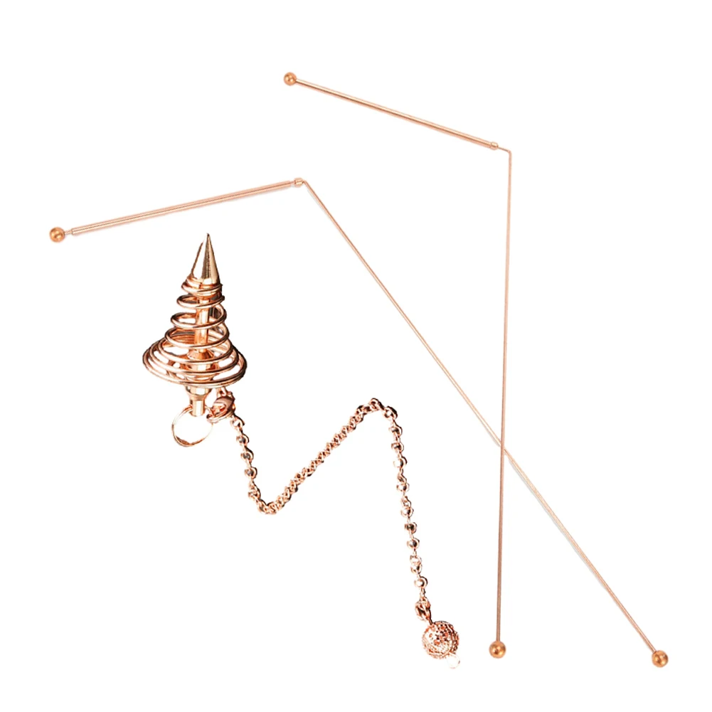 

New Positioning Rod Positioning Rod With Pendulum Tools Hunting Spirit Stick Positioning Rod Rose Gold Adjustable Brass