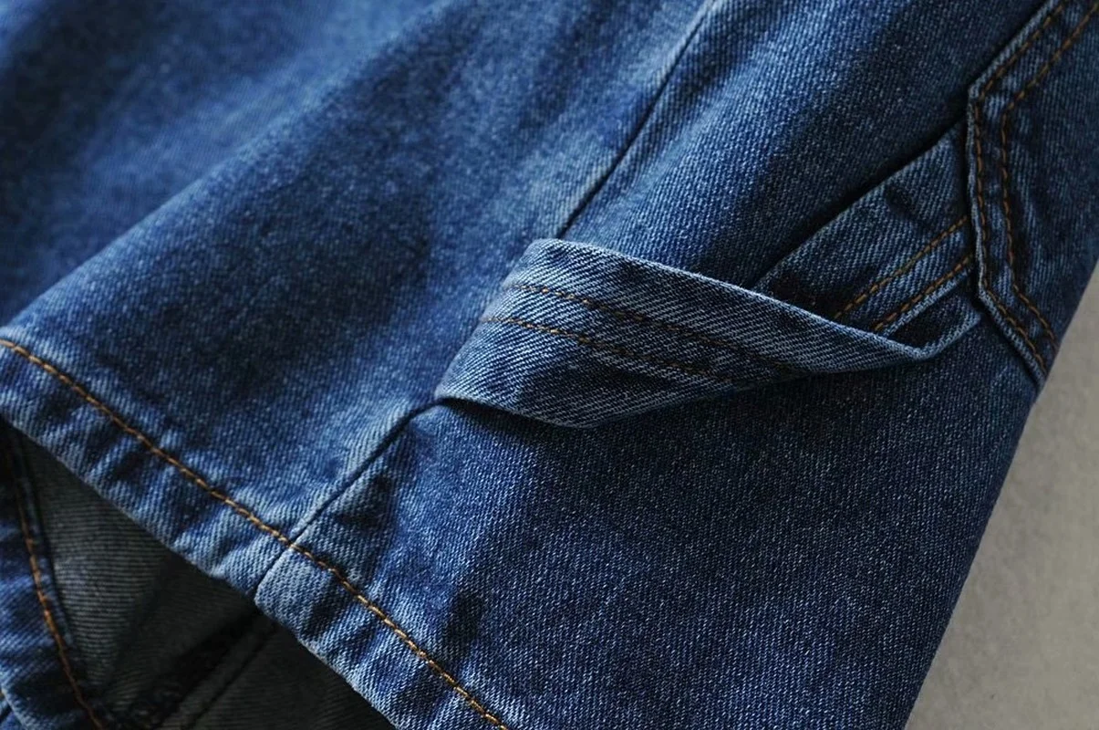 Women Vintage Cotton Pocket All-Match Bottoms Blue Short Jeans Harajuku Sexy High Waist Indie Streetwear Denim Woman Y2k Shorts