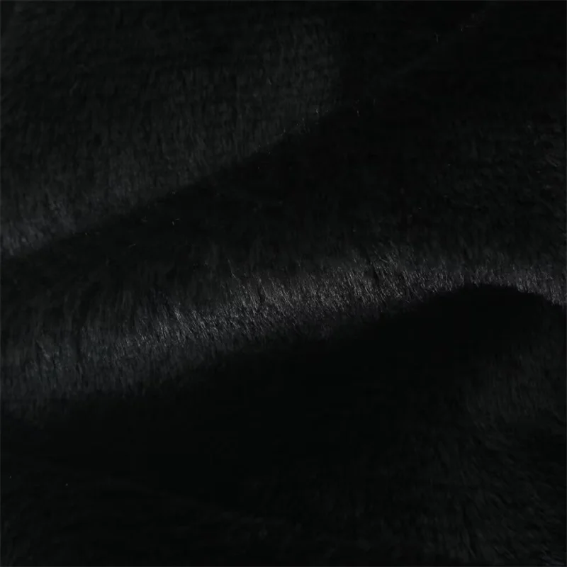 KEYANKETIAN 2024 новое зимнее женское черное пальто с капюшоном из искусственного меха