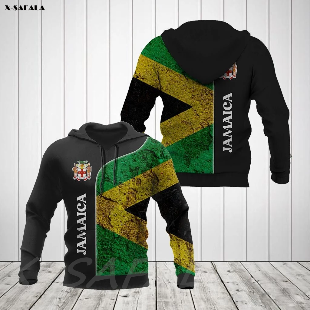 

JAMAICA GRUNGE FLAG Country 3D Printed Man Female Zipper HOODIE Pullover Sweatshirt Hooded Jersey Tracksuits