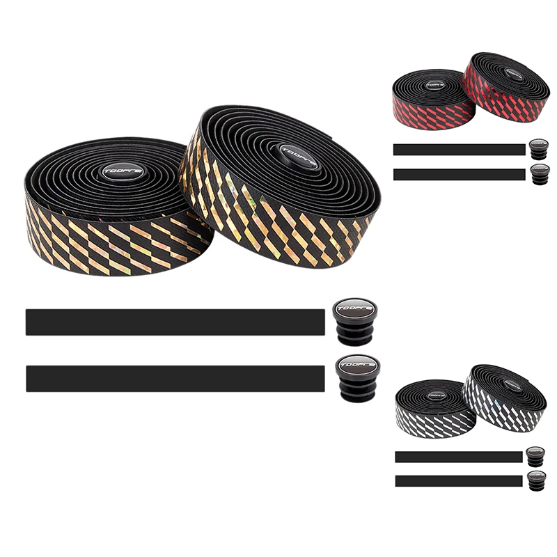 

TOOPRE Road Bike Handlebar Tape Non-Slip Wrap Tape Bicycle Strap PU EVA Bike Straps Bike Accessories