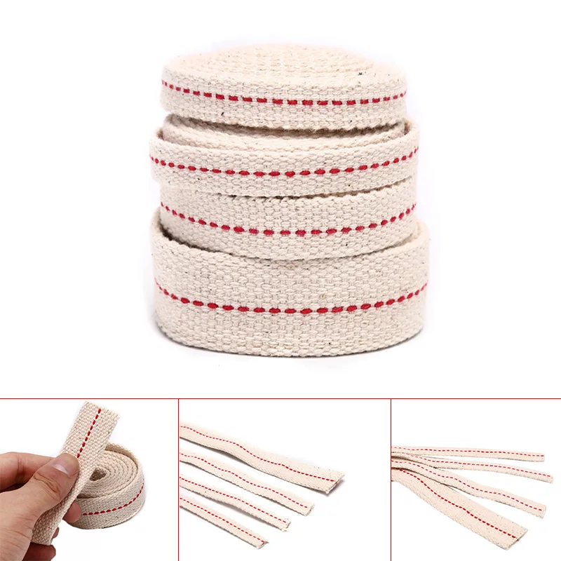 

1M Kerosene Lamp Wick Braided Cotton Wick Flat Cotton Oil Lamp Wick For Oil Lamp 1PC