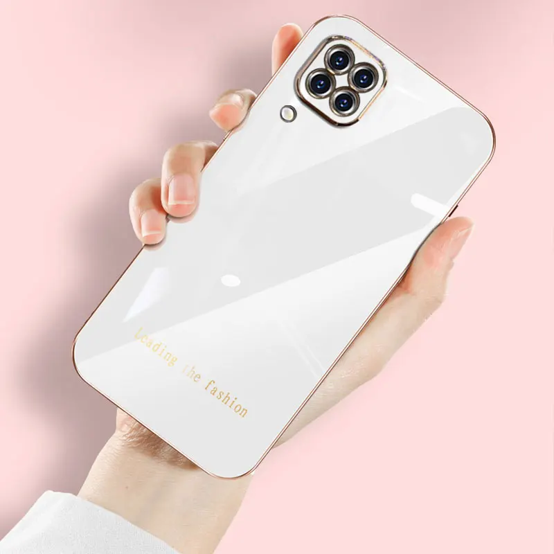 

Luxury Plating Phone Case For Samsung Galaxy A12 5G M12 Cases Soft Silicone Camare Protection Shockproof Coque Funda Cover A12