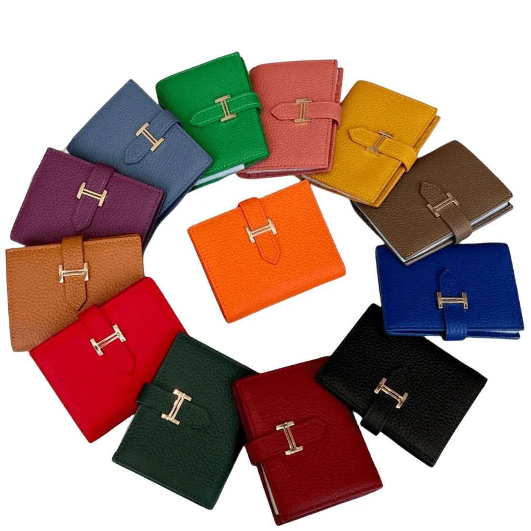 

Genuine Leather Luxury Women's Wallet Lychee Pattern Mini Ladies Card Holders Wallets Zipper Coin Purse
