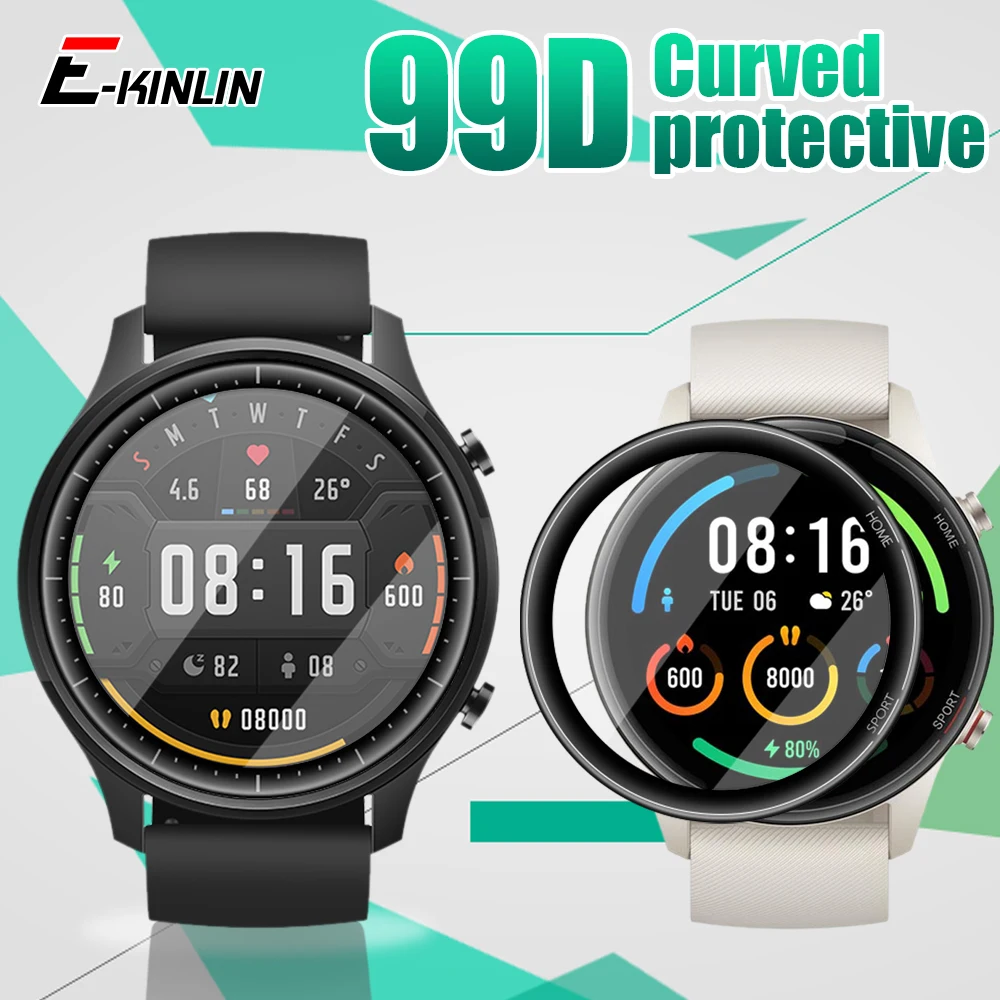 

99D Curved Soft Protective Film For XiaoMi Color Sport Classic Lite Redmi Smart Watch Full Cover Screen Protector Not Glass