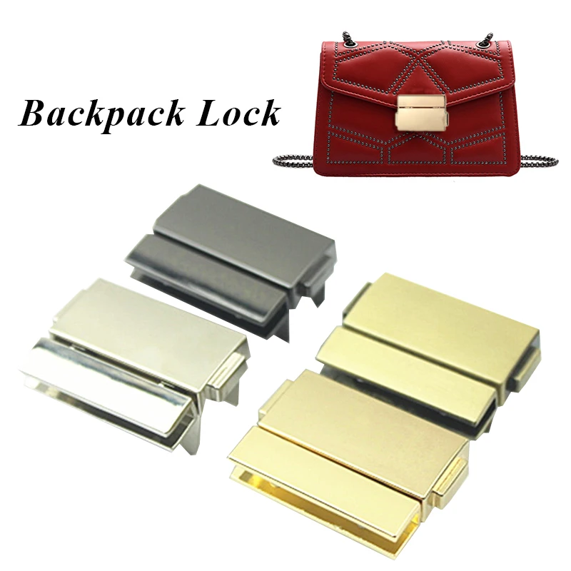 

Metal Rectangle Bag Case Buckle Clasp For Handbag Shoulder Bag Purse High Quality DIY Craft Lock Bag Hardware Accessories
