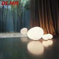 dlmh nordic table light creative led white eggs shape modernlamps bedroom for home decoration