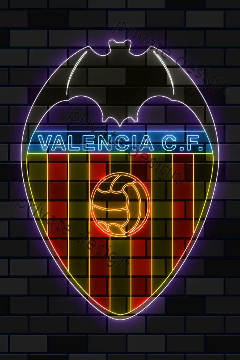 

Неоновая вывеска Valencia Cf, винтажная металлическая вывеска, жестяная вывеска, декор для комнаты, эстетичная Ретро неоновая вывеска для творче...