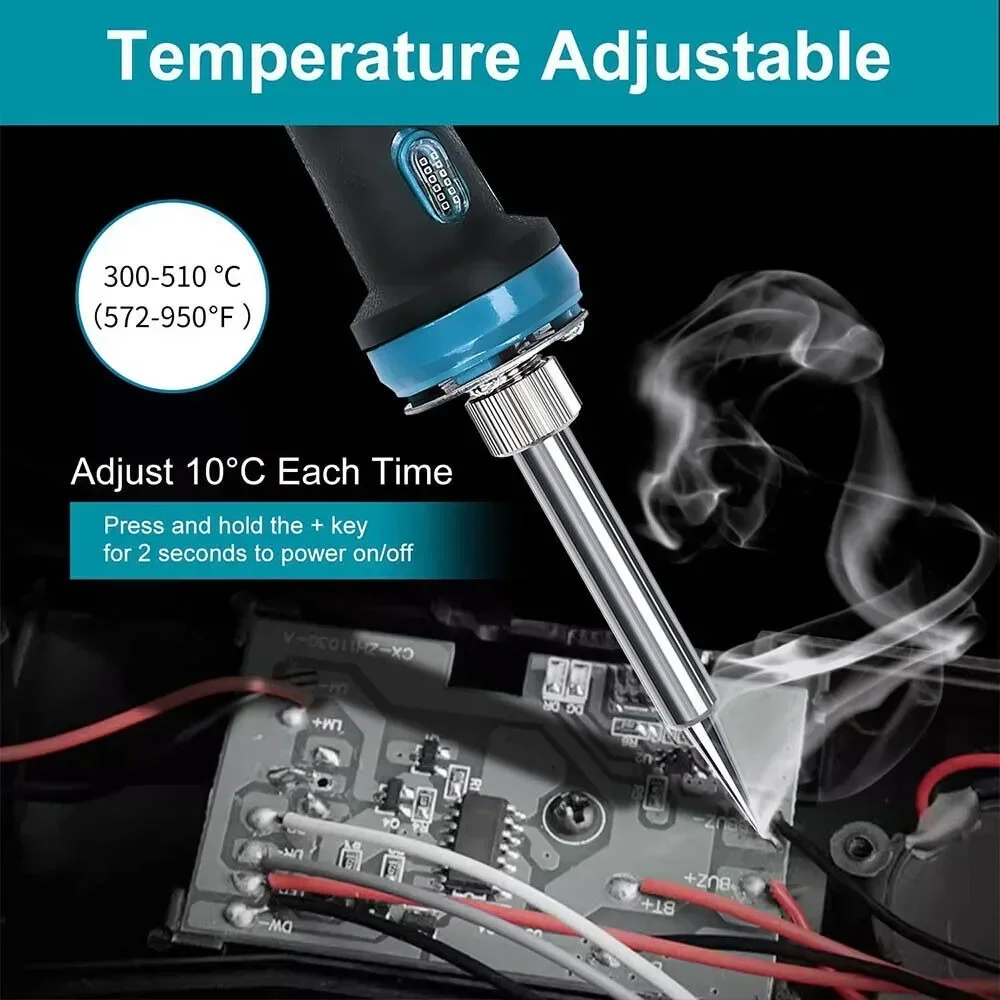 60 Вт паяльник для Makita 18 В литий-ионный аккумулятор беспроводные электрические