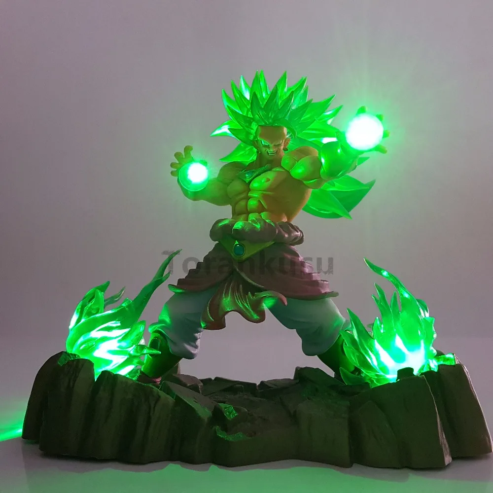 Broli Diy Lamp Dbz Toys Super Saiyan Action Figurine Led Night Light Collection Model Doll Gift