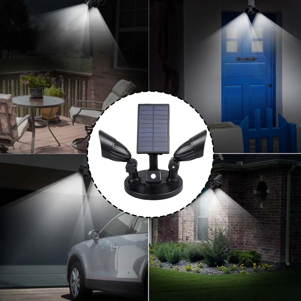 

Wall Light Solar Outdoor PIR Sensor Body Induction Lamp Cordless Rechargeable Rotatable Lighting Waterproof Driveway