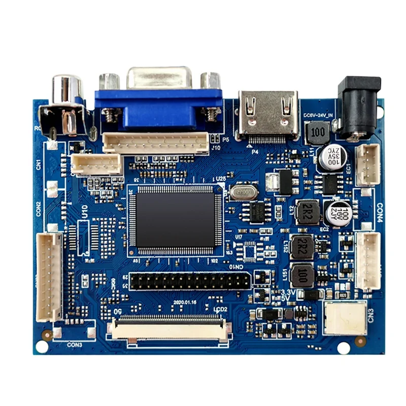 

7 Inch 1024 X 600 LCD Screen Display Driver Board W/Driver Board Monitor for Raspberry Pi Support AV Reversing Priority