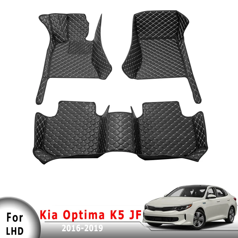 

Car Floor Mats For Kia Optima K5 JF 2019 2018 2017 2016 Auto Interior Decor Accessories Custom Leather Dash Rugs Foot Pads