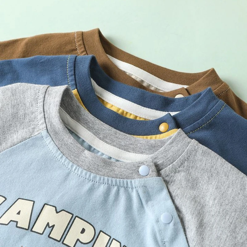 Детская Летняя Футболка В Корейском Стиле Хлопковая Дышащая С Короткими