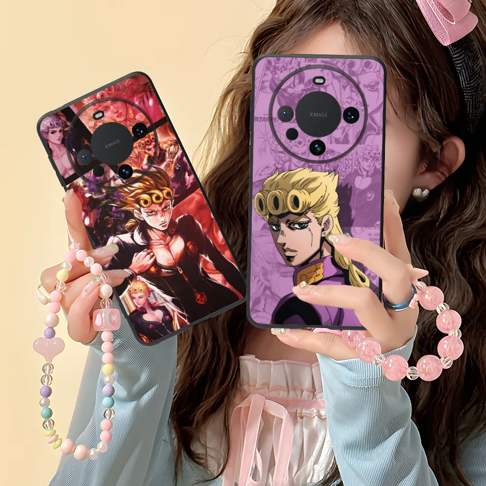 Чехол для телефона JOJO Giorno Giovanna Huawei Mate 60 50 40 30 20 10 Pro Plus Lite E 5G черный чехол смартфона