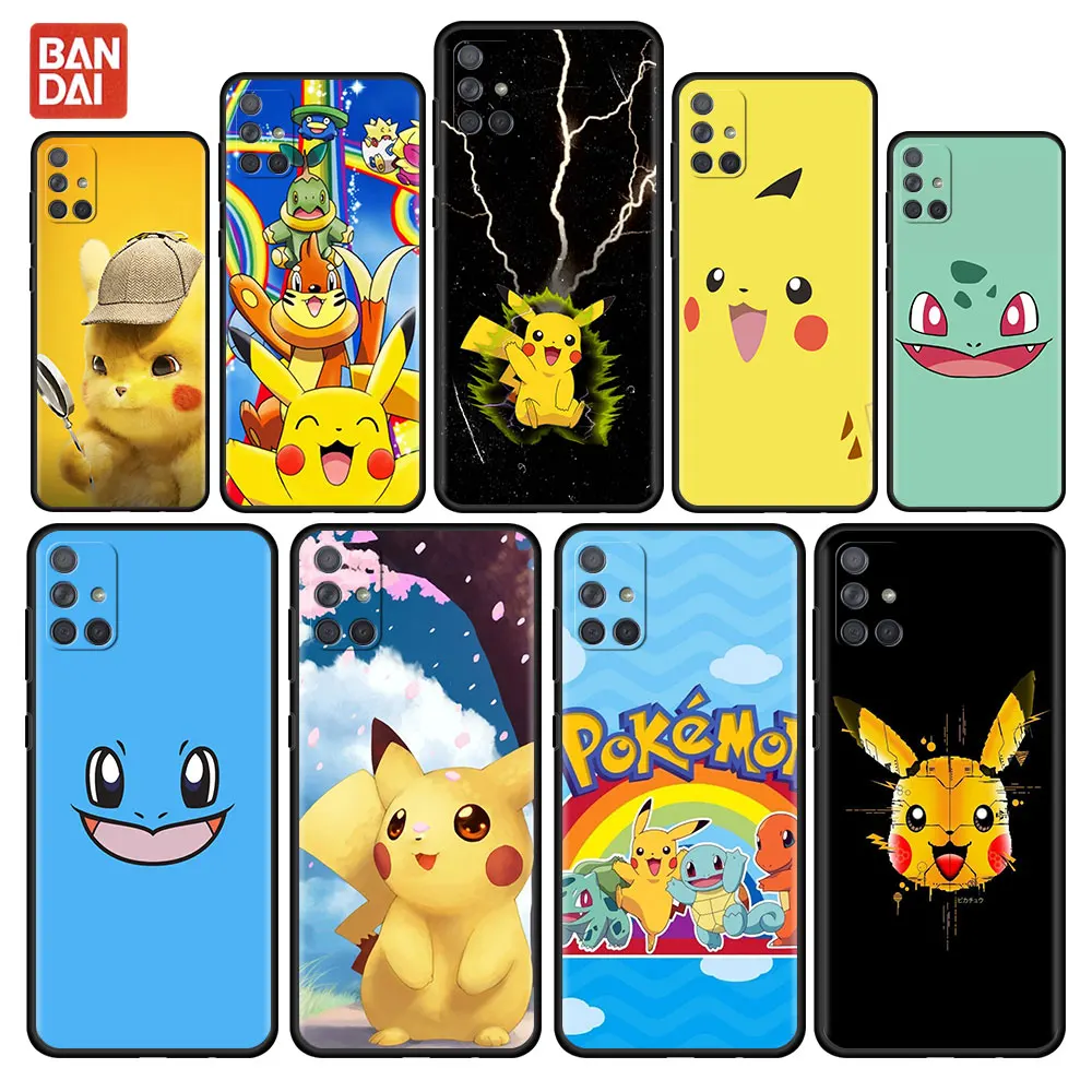 

Pokemon Cartoon Case For Samsung Galaxy A12 A52 A51 A32 A21s A71 A02s A31 A72 A11 A22 5G Black Soft Phone Fundas