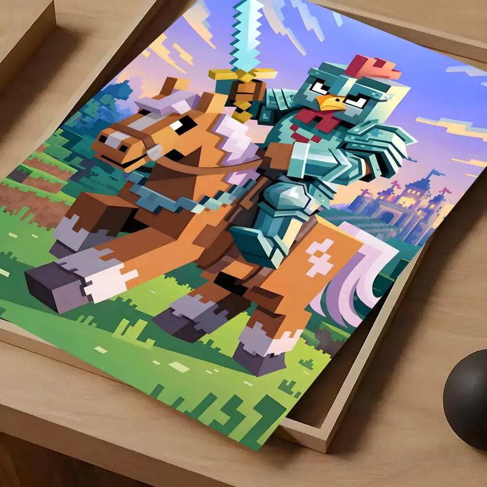 Фото Постер Game Mine-c-crafts, самоклеящаяся художественная водонепроницаемая бумажная наклейка, декор для стен кофейни, бара, комнаты №2