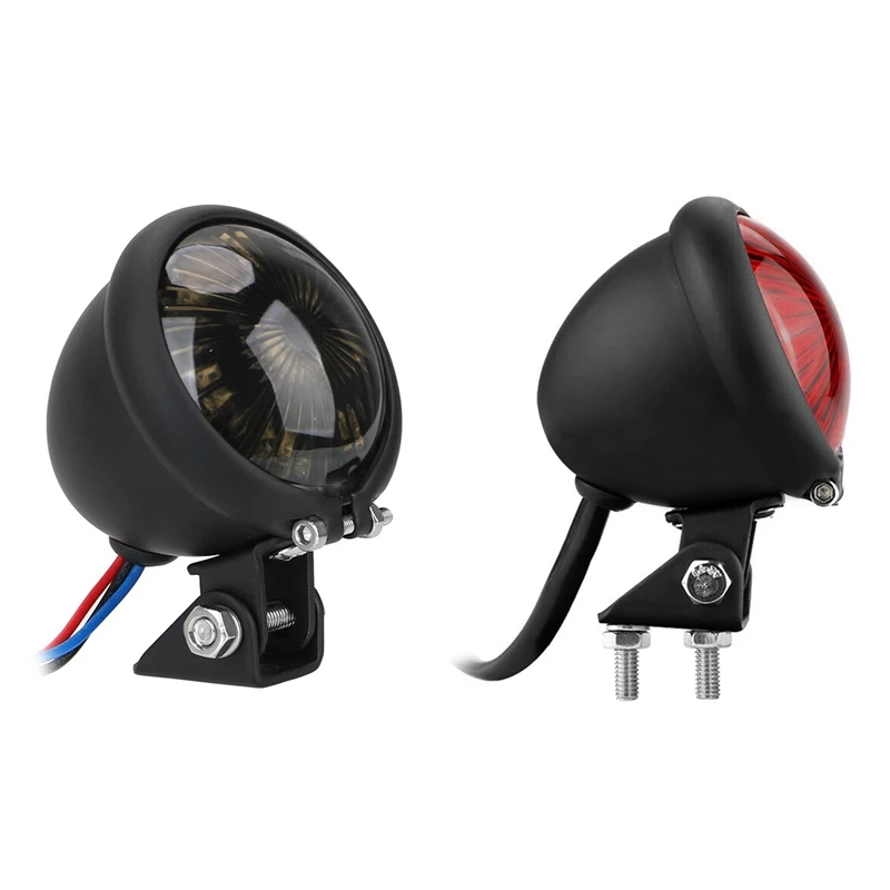 

Motorcycle Tail Light Universal Bumper Fog Light Brake Light Spotlight Work Light for XL883 XL1200