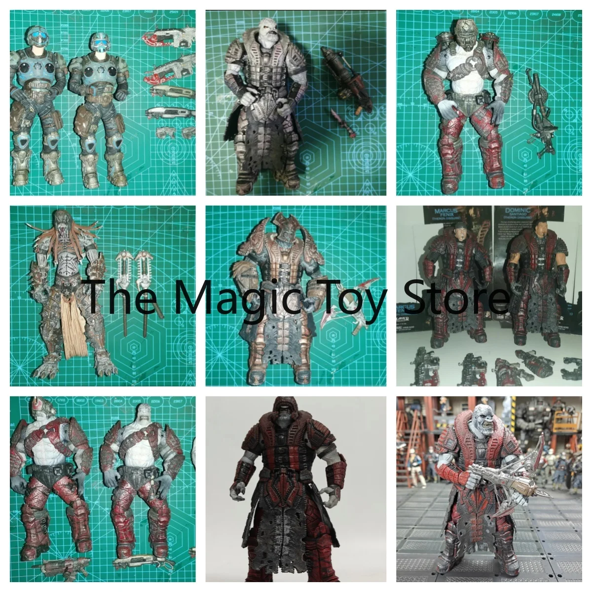 Фото Оригинальная коллекционная фигурка NECA Gears of War 7-дюймовая: Маркус Дом, Бад Коул №1