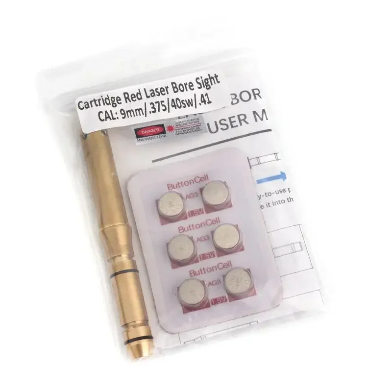 Прицел Lase-r Bore Sight .177Cal .22LR .223Rem 9 мм .38spl Barrel Red Boresighter Револьвер Пистолет Винтовка