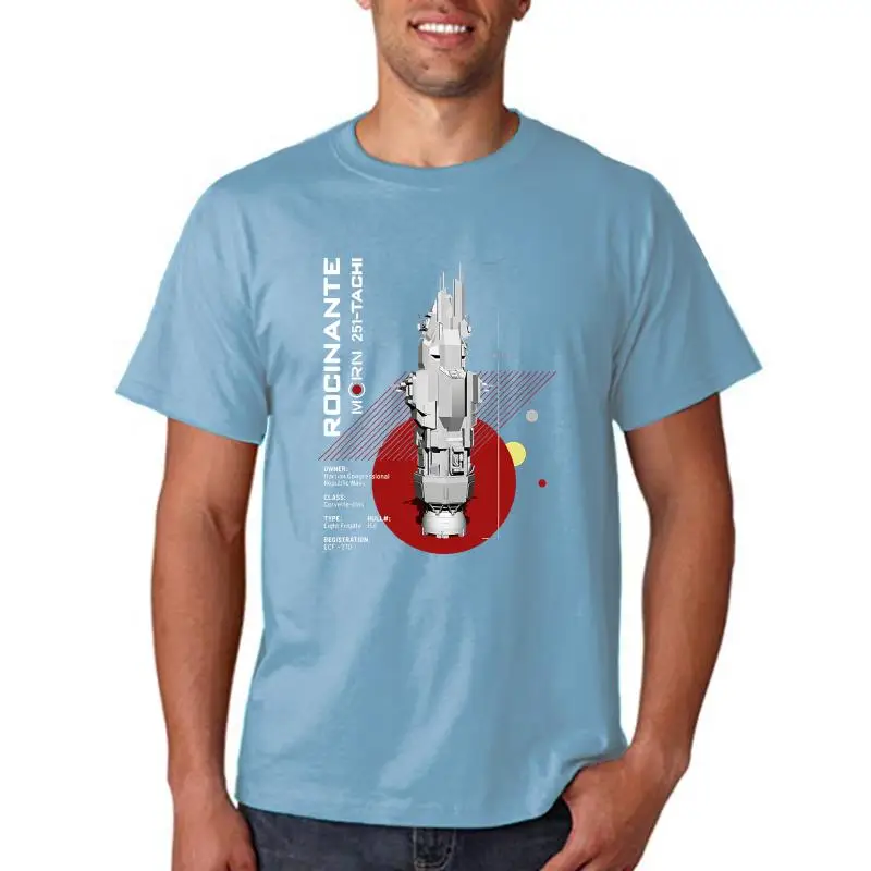 

Летняя мужская футболка с коротким рукавом The просторный корабль Rocinante 2022